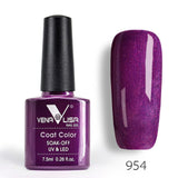 #61508 Nail Factory Supply New Venalisa Nail Art Design 60 Color Soak Off UV Gel Paint Lacquer Nail Polish UV Nail Varnish Gel