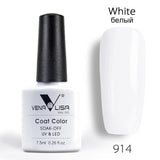 #61508 Nail Factory Supply New Venalisa Nail Art Design 60 Color Soak Off UV Gel Paint Lacquer Nail Polish UV Nail Varnish Gel