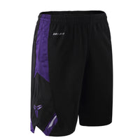 Polyester plus size straight fit and quick dry patchwork shorts for men