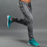 Slim and stretchable polyester cloth elastic waist sports pants