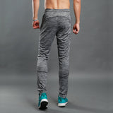 Slim and stretchable polyester cloth elastic waist sports pants