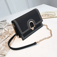 Women Crossbody Bag dull polish Sling with Metal chain