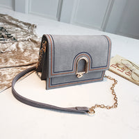 Women Crossbody Bag dull polish Sling with Metal chain