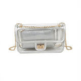 Clear Crossbody Transparent Purse PVC Chain One Shoulder Bag