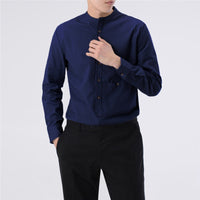 Solid color full sleeve Nylon material fashion casual shirt for men