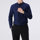 Solid color full sleeve Nylon material fashion casual shirt for men