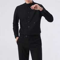 Solid color full sleeve Nylon material fashion casual shirt for men