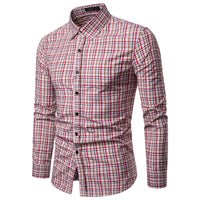 Polyester slim full sleeve casual shirt with lapel collar for men