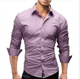 Casual men small checks full sleeve with lapel collar shirt