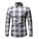 Casual full sleeves broad checks printed slim shirts