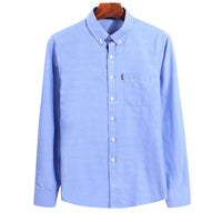 Men full sleeve cotton cloth long sleeve lapel collar casual shirt