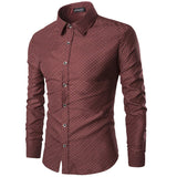 Full sleeves men casual cotton printed england style shirts