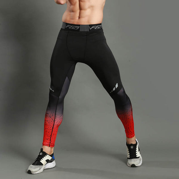 Men Sports Polyester skinny & breathable multi color printed track pant