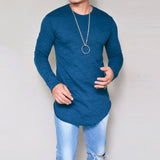 Men Spandex long sleeve Casual Shirts