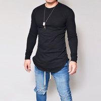 Men Spandex long sleeve Casual Shirts