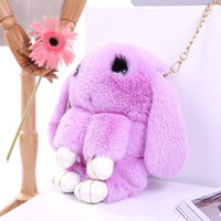 Rabbit Wool Small Crossbody Bag for Women Children