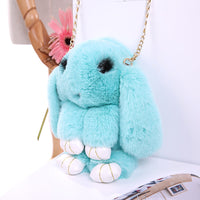 Rabbit Wool Small Crossbody Bag for Women Children