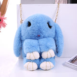 Rabbit Wool Small Crossbody Bag for Women Children