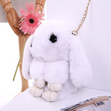 Rabbit Wool Small Crossbody Bag for Women Children