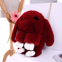 Rabbit Wool Small Crossbody Bag for Women Children