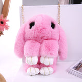 Rabbit Wool Small Crossbody Bag for Women Children