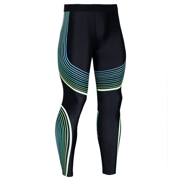 Men's Polyester sports skinny & comfortable shiny printed striped track pant