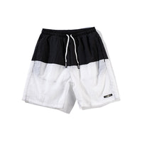 Cotton middle waist sports loose & breathable patchwork shorts for men