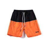 Cotton middle waist sports loose & breathable patchwork shorts for men