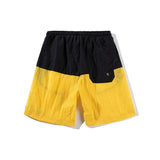 Cotton middle waist sports loose & breathable patchwork shorts for men