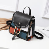 Fashion Beautiful Rainbow Box Magnetic Lock Women Mini Backpack