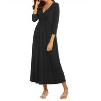 Polyester Maternity Dress Sleepwear loose breathable patchwork Solid Pajamas Pregnant Women Ladies