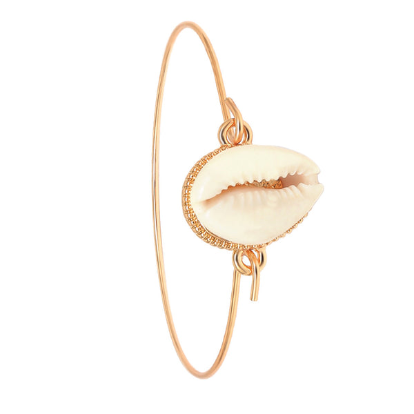 Women's Fashion Seashell Bangle Bracelet