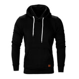 Men Regular Full Sleeve Fashion Standard Solid Pattern Casual Hooded Pullover Pocket Sweatshirt