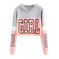 Women Regular Short Length Full Sleeve Pullovers Polyester Print Pattern Fashion Hoody Streetwear Sweatshirt