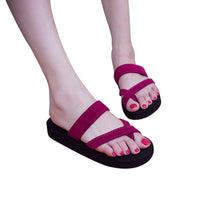 Womens Summer Open Toe Anti Slip Indoor Home Slippers
