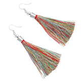 Woman's Alloy Ethnic Style threads Earrings Match with suitable apparel for different occasion