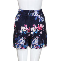 Women High Waist Sexy Hot Summer Cotton Big Flower Printed Shorts