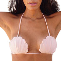 Sexy Women Shell Shape Padded Bra Bikini Wear