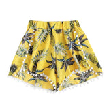 Fashion Pineapple Printed Loose Shorts Women summer Mid Waist Shorts