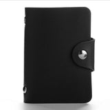 Fashion PU Leather Function 24 Bits Card Case Business Card Holder Men Women Credit Passport Card Bag ID Passport Card Wallet