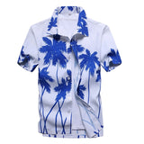 Mens Summer Beach Hawaiian Shirt 2018 Brand Short Sleeve Plus Size Floral Shirts Men Casual Holiday Vacation Clothing Camisas