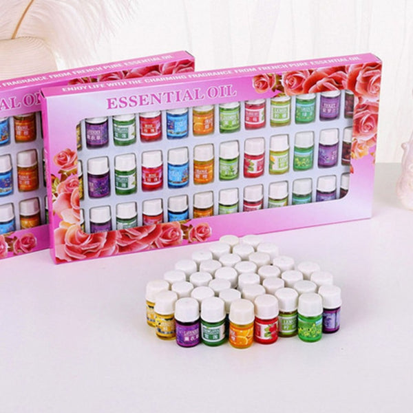 NEW 36Pcs/Set Skin care Aromatherapy Essential Oil 12 Kind 3ML Fragrance Aromatherapy Oil Natural Spa Oil Pack