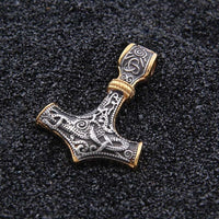 dropshipping stainless steel thor's hammer mjolnir pendant necklace viking scandinavian norse viking necklace Men gift