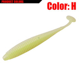 1pcs soft bait Worm Grubs T Tail Wobblers Fishing Lure 95mm 3g Aritificial Silicone salt Smell Bass Pike Fishing Jigging Bait