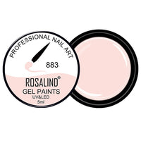 ROSALIND 5ML Painting Gel Varnish 142 Colors Gel Nail Polish Set For Manicure DIY Top Base Coat Hybird Design Of Nail Art Primer