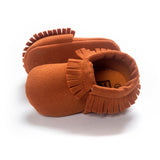 2019 PU Suede Leather Newborn Baby Moccasins Shoes Soft Soled Non-slip Crib First Walker