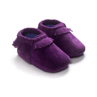 2019 PU Suede Leather Newborn Baby Moccasins Shoes Soft Soled Non-slip Crib First Walker