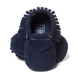 2019 PU Suede Leather Newborn Baby Moccasins Shoes Soft Soled Non-slip Crib First Walker