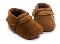 2019 PU Suede Leather Newborn Baby Moccasins Shoes Soft Soled Non-slip Crib First Walker