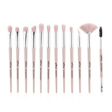 Anmor Pro Makeup Brushes Set 12 pcs/lot Eye Shadow Blending Eyeliner Eyelash Eyebrow Brushes For Make up Portable Eye Brush Set